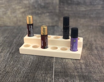12 Bottle Essential Oil Display for 10ml ROLLER BOTTLES
