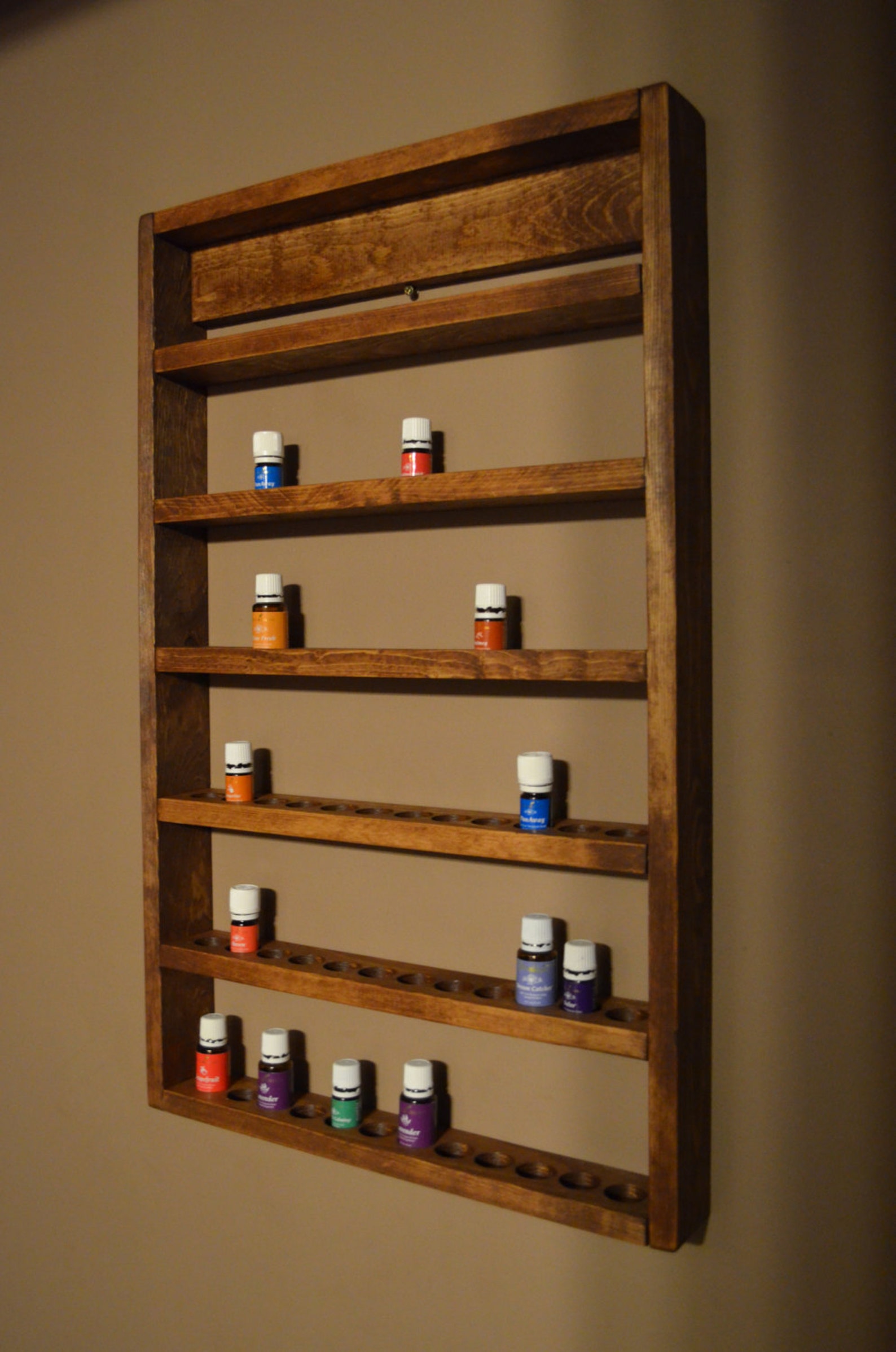 Essential Oil Bottle WALL Display Etsy