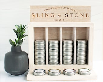 1 oz Tin Display / 2 1/8" Tin Display / Solid Cologne Display / Lips Balm Tin Display / Beard Balm Display