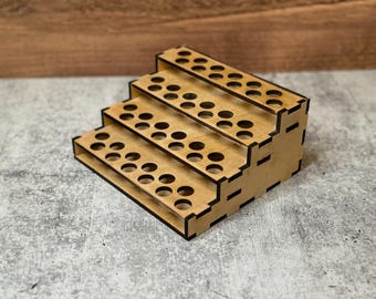 Tiered Sample Vial Display for Perfume Oil | Essential Oil 1.5ml | .05 fl oz