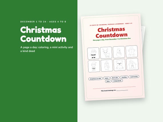 Christmas Advent Activity Book