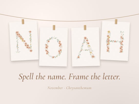 November Birth Flower Name Sign
