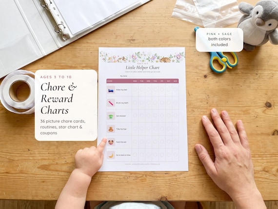 Picture Chore Chart & Reward Cards