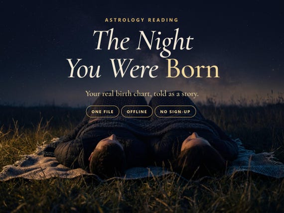 The Night You Were Born: Birth Chart Story