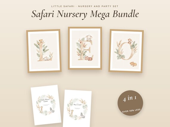 Safari Nursery Mega Bundle