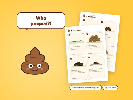 Who Pooped? Animal Detective Game