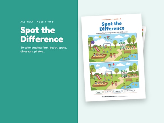 Spot the Difference, Ages 4-9
