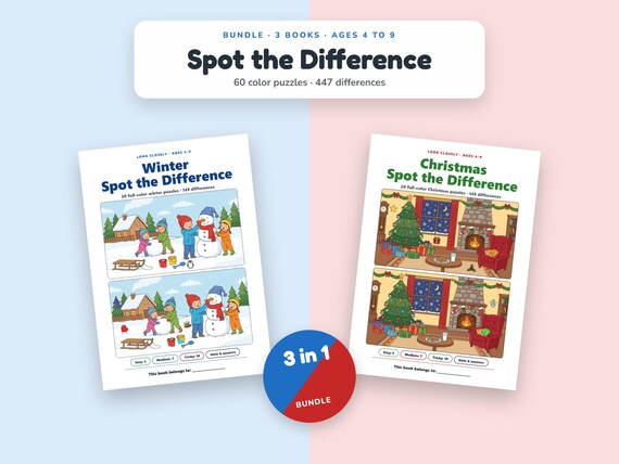 Spot the Difference Bundle, 60 Puzzles