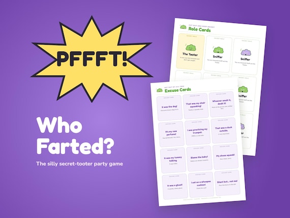 Who Farted? Family Party Game