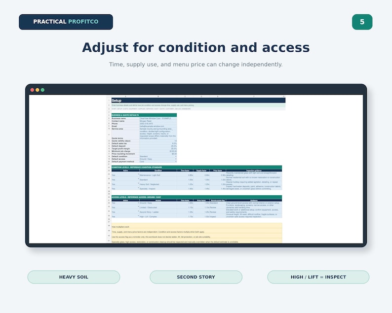 Window Cleaning Pricing Calculator, Profit Tracker & Quote Spreadsheet ...