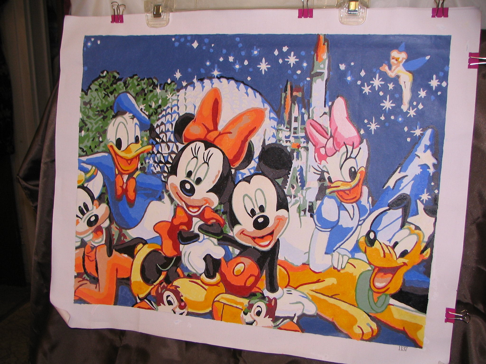 DISNEY WORLD Completed PaintByNumber PAINTING 16 X Etsy