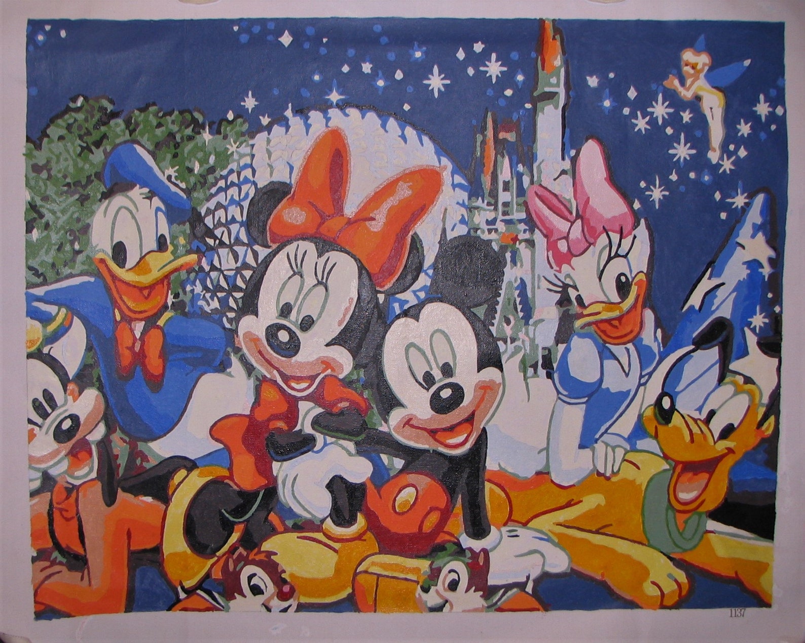 DISNEY WORLD Completed PaintByNumber PAINTING 16 X Etsy