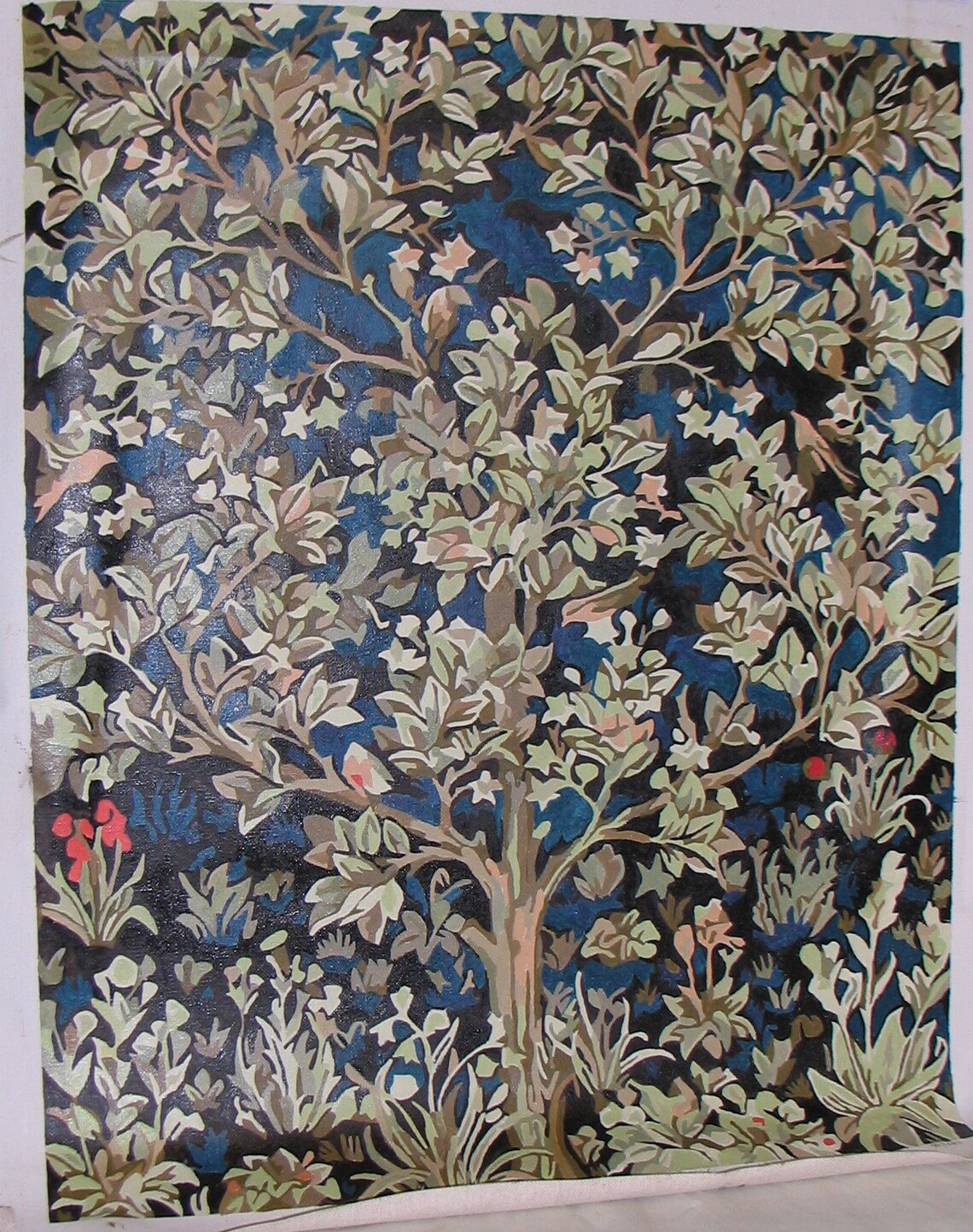 WILLIAM MORRIS PAINTING Completed Paint by Number Kit Arts | Etsy