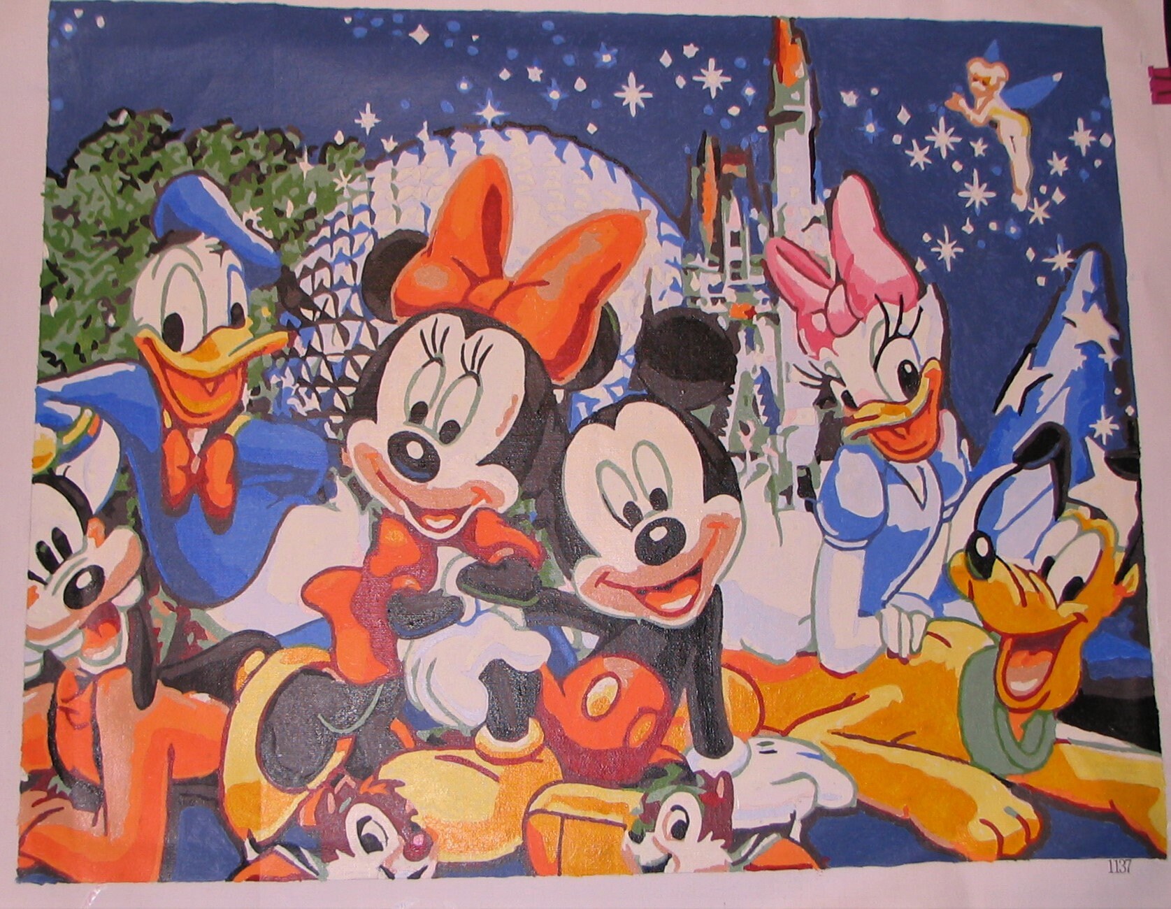 DISNEY WORLD Completed PaintByNumber PAINTING 16 X Etsy