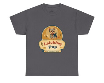 Latchkey Pup T-Shirt | Retro Puppy Illustration
