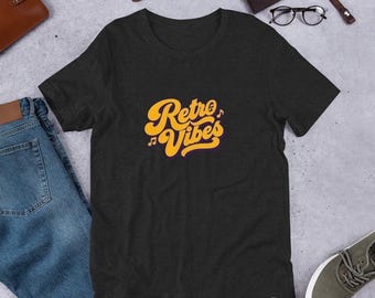 Retro Vibes T-Shirt: Soft Lightweight Cotton Blend Tee