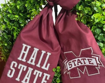 M State Mississippi State Hail State Football Wreath Sash – Team Spirit Decor
