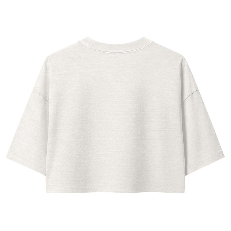 Women’s Monstera T shirt - 100% cotton, Cropped, boxy fit, Oversized sleeves