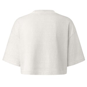 Women’s Monstera T shirt - 100% cotton, Cropped, boxy fit, Oversized sleeves