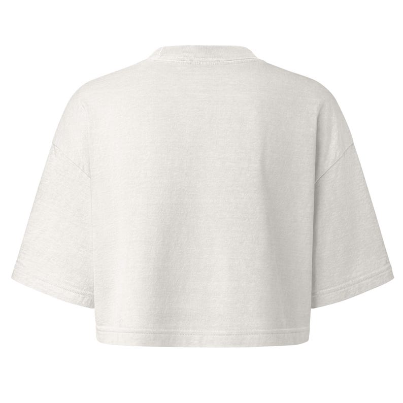 Women’s Monstera T shirt - 100% cotton, Cropped, boxy fit, Oversized sleeves