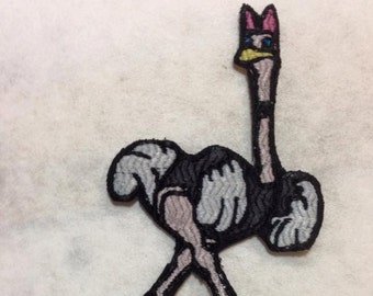 Iron On Patch Inspired Fan Art Madame Upanova - Fantasia Ostrich