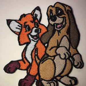 Iron On Patch Disney Inspired Fan Art Tod and Copper - Fox and the Hound