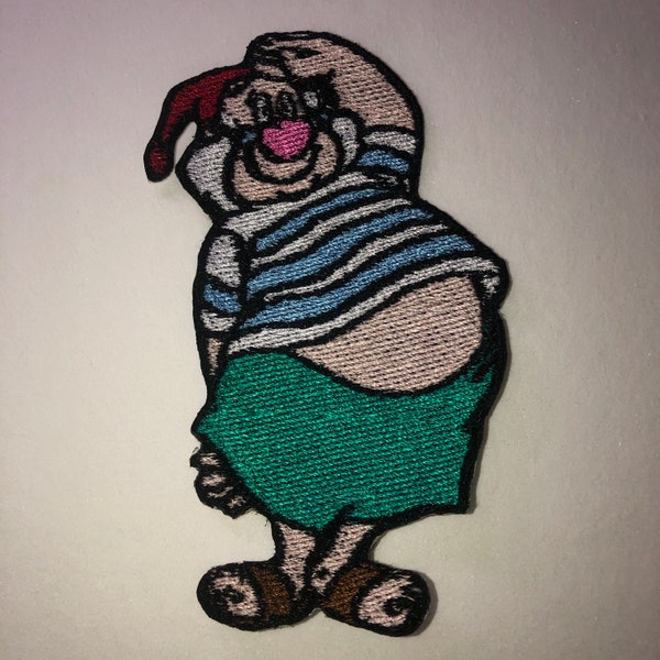 Iron On Patch Disney Inspired Fan Art Mr Smee from Peter Pan