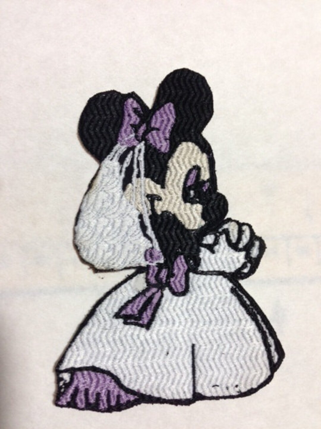 Minnie Mouse Inspired Iron on Patch, Large Minnie Mouse Inspired
