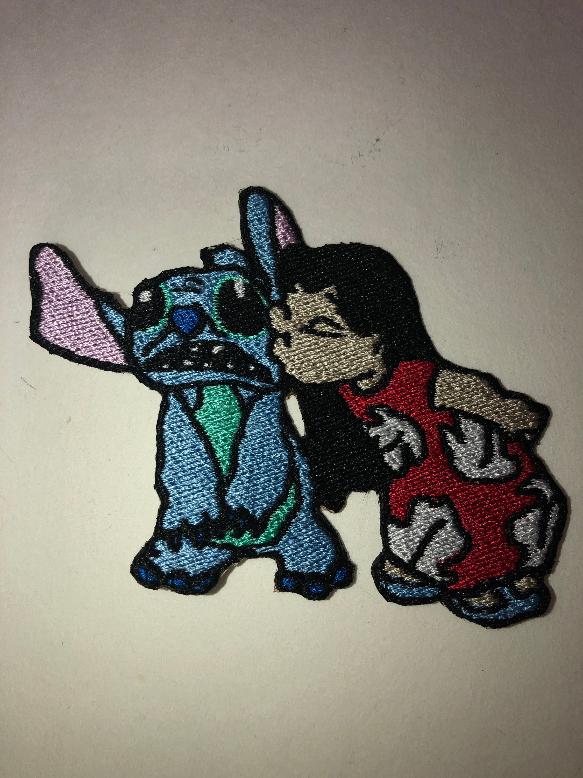 Disney Lilo & Stitch 'Elvis' Stitch Iron On Patch Embroidered New 3