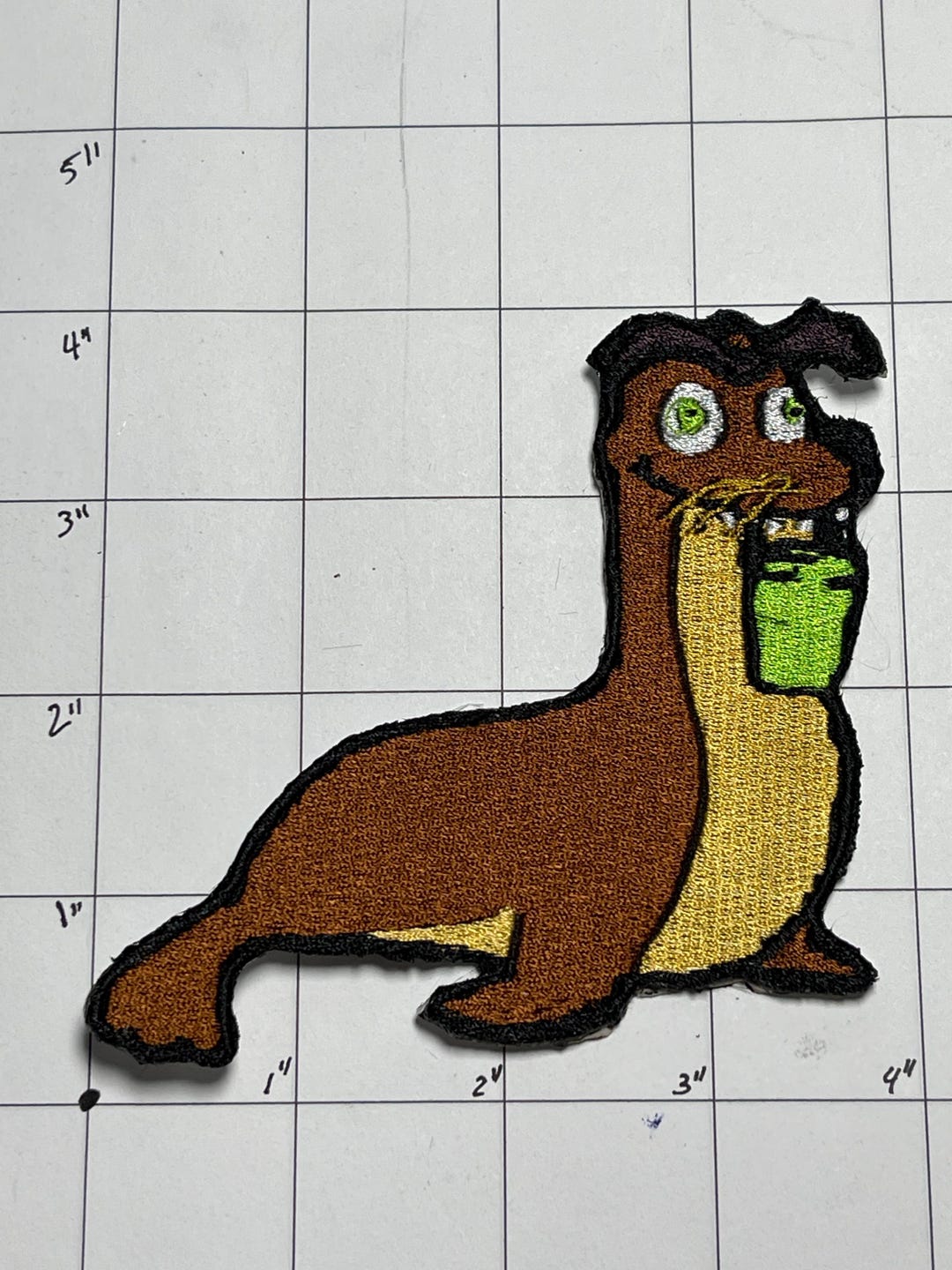 Iron On, Machine Embroidered Patch Disney Inspired Fan Art Gerald the ...