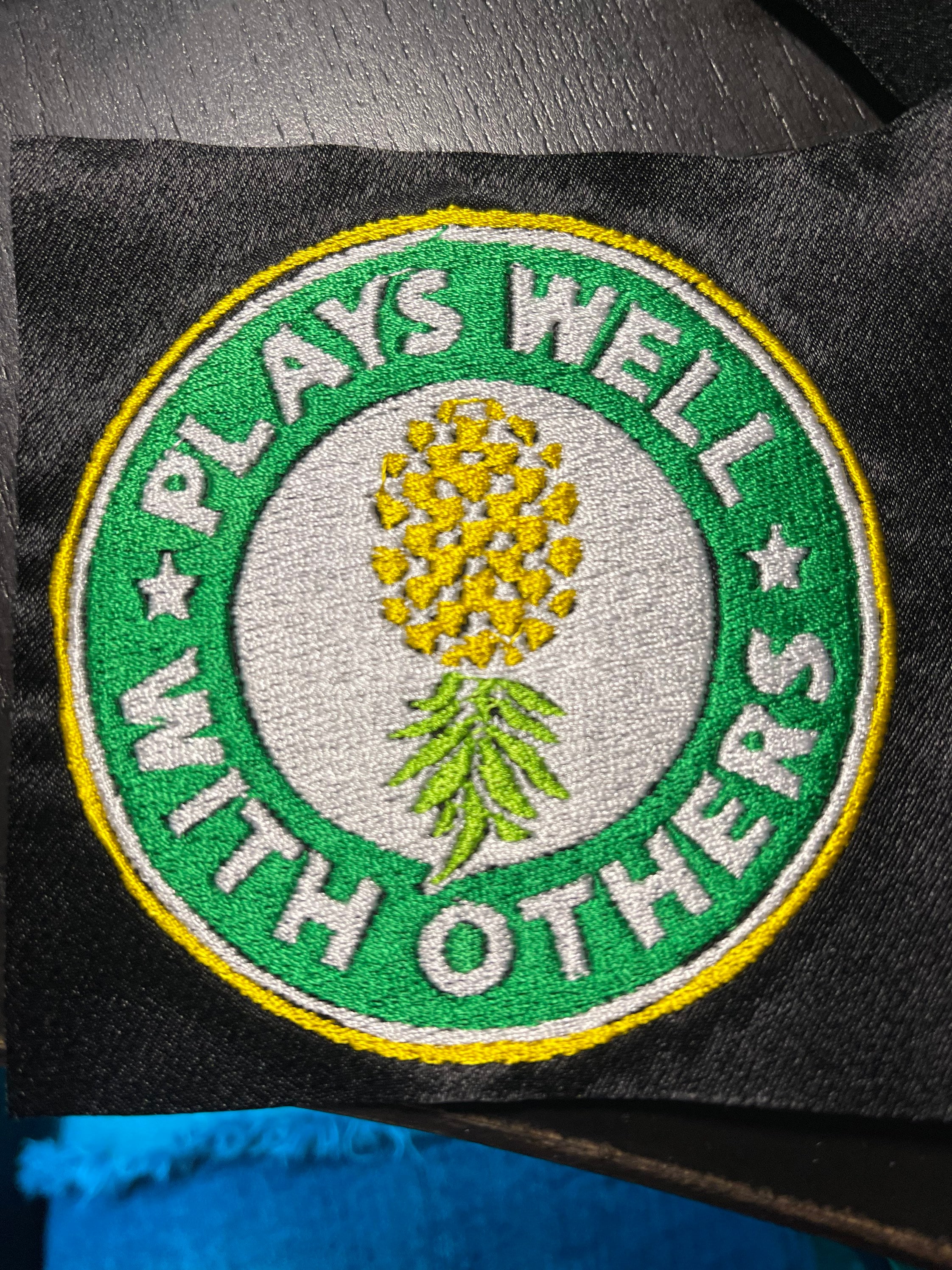 Upside Down Pineapple Swingers Patch Plays Well With Others picture picture