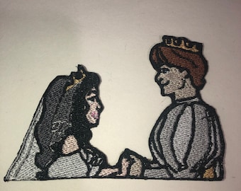 Iron On Patch Inspired Fan Art Nancy and Edward from Enchanted