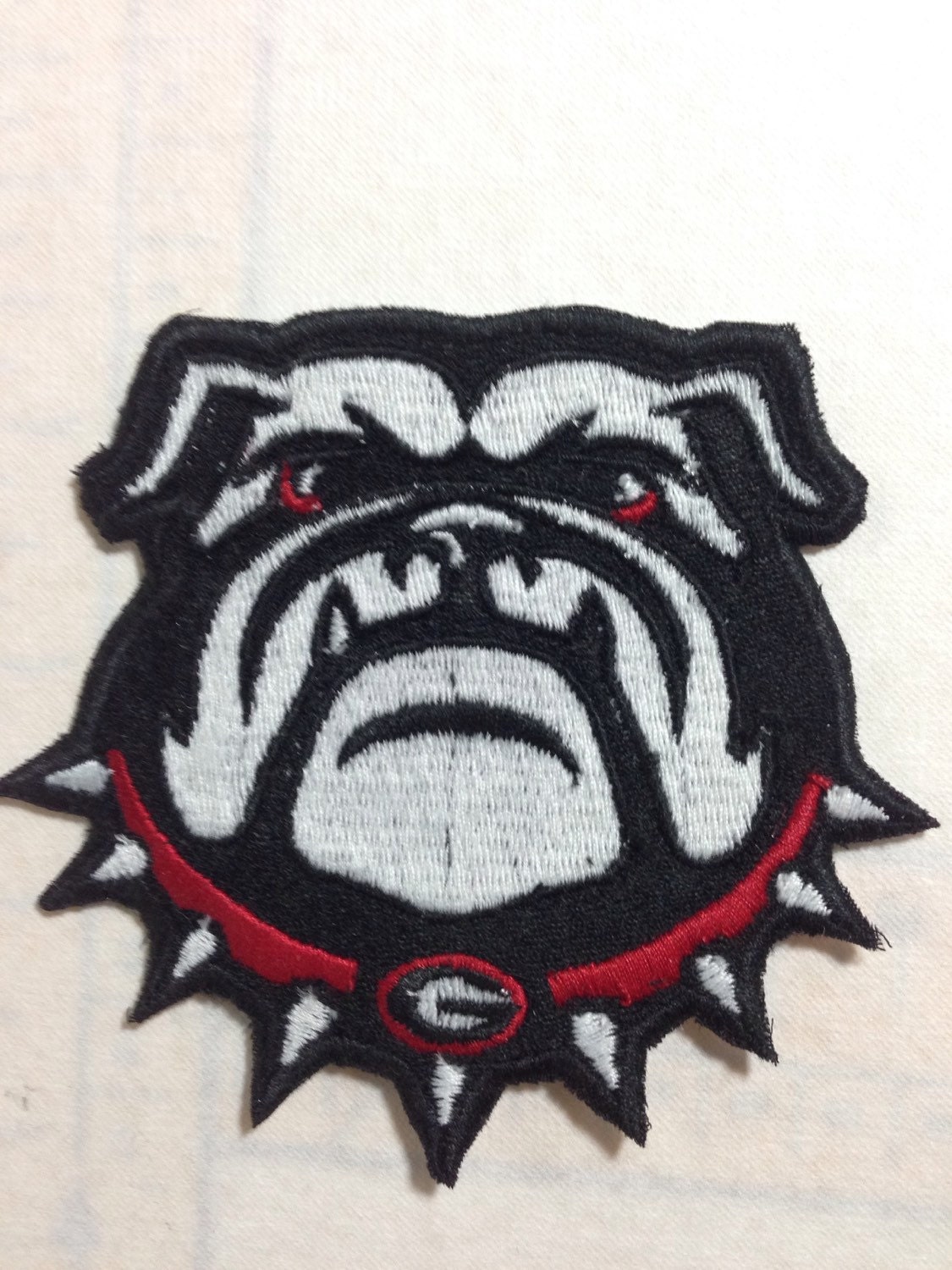 Bulldog Patch, Large Animal Patches for Jackets by Ivamis Patches