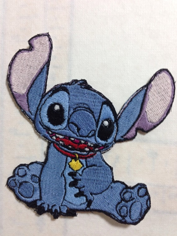 Iron On Patch Disney Inspired Fan Art Stitch from Lilo and Stitch