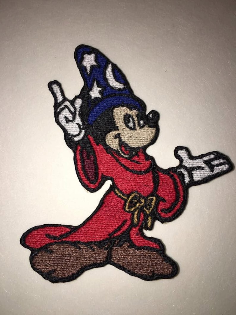 Iron On Patch Disney Inspired Fan Art Sorcerer Mickey