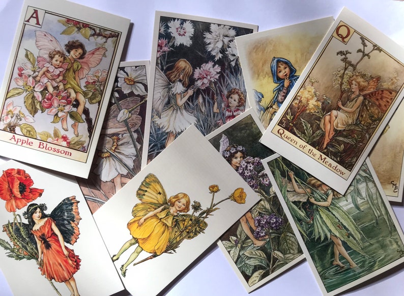 Flower Fairies Vintage Style Postcards LUCKY DIP Sets of 5, 10 or 20: Cicely Mary Barker, Fairy Art, Prints, Gifts, Nursery, Scrapbooking image 10