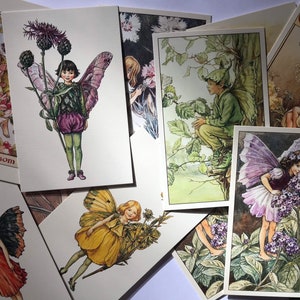 Flower Fairies Vintage Style Postcards LUCKY DIP Sets of 5, 10 or 20: Cicely Mary Barker, Fairy Art, Prints, Gifts, Nursery, Scrapbooking image 6