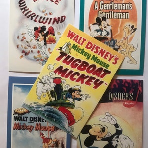 The Art of Disney Classic Movie Posters Postkarten Set: Micky Maus, Sammlerstück Kunstdrucke, Wohndeko, Kinderzimmer, Scrapbooking, Papierbasteln