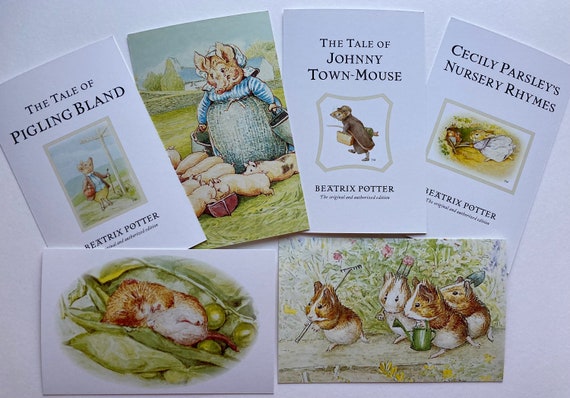 Beatrix Potter collectible prints art scrapbook set of 4 The World of Peter Rabbit Postcards: The Tale of Mr Tod Beatrix Potter collectible prints art scrapbook set of 4 The World of Peter Rabbit Postcards: The Tale of Mr Tod
