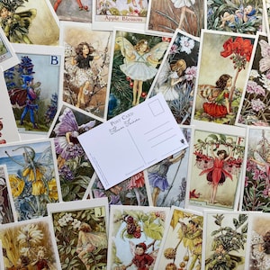 Flower Fairies Vintage Style Postcards LUCKY DIP Sets of 5, 10 or 20: Cicely Mary Barker, Fairy Art, Prints, Gifts, Nursery, Scrapbooking image 2