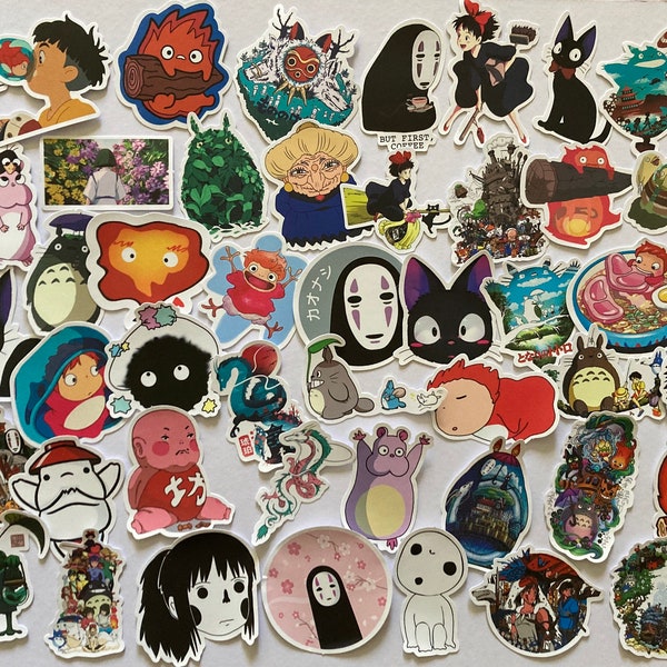 Studio Ghibli Anime Stickers: Lucky Dip! Vinyl sticker set, Kiki, Howl, Totoro, Spirited Away and many more!