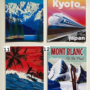 9. Canad
10. Kyoto
11. Hawaii
12. Mont Blanc