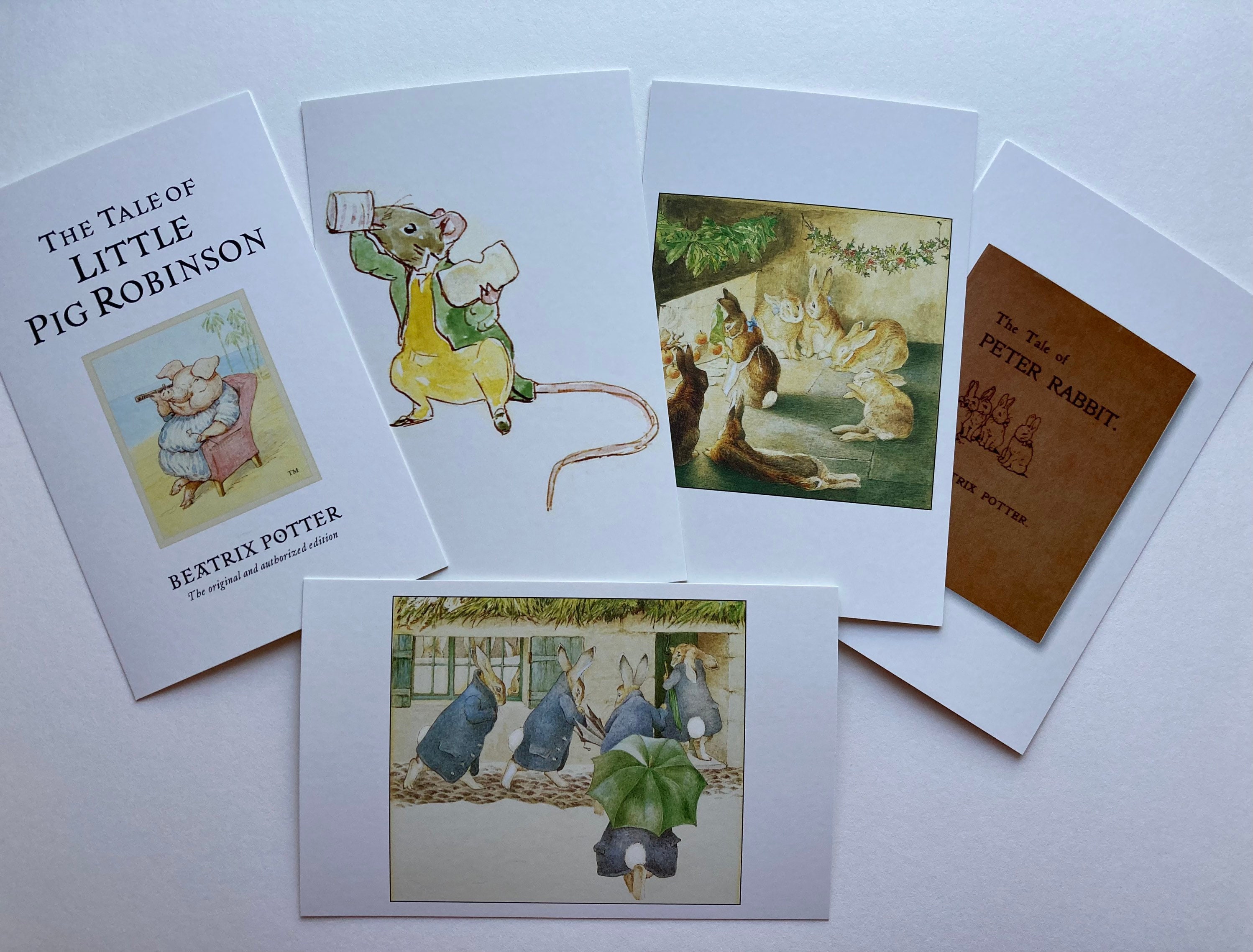 Beatrix Potter collectible prints art scrapbook set of 4 The World of Peter Rabbit Postcards: The Tale of Mr Tod Beatrix Potter collectible prints art scrapbook set of 4 The World of Peter Rabbit Postcards: The Tale of Mr Tod