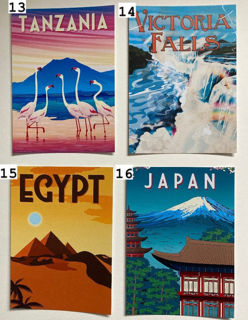 13. Tanzania
14. Victoria Falls
15. Egypt
16. Japan