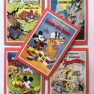 The Art of Disney Classic Movie Posters Postkarten Set: Micky Maus, Sammlerstück Kunstdrucke, Wohndeko, Kinderzimmer, Scrapbooking, Papierbasteln
