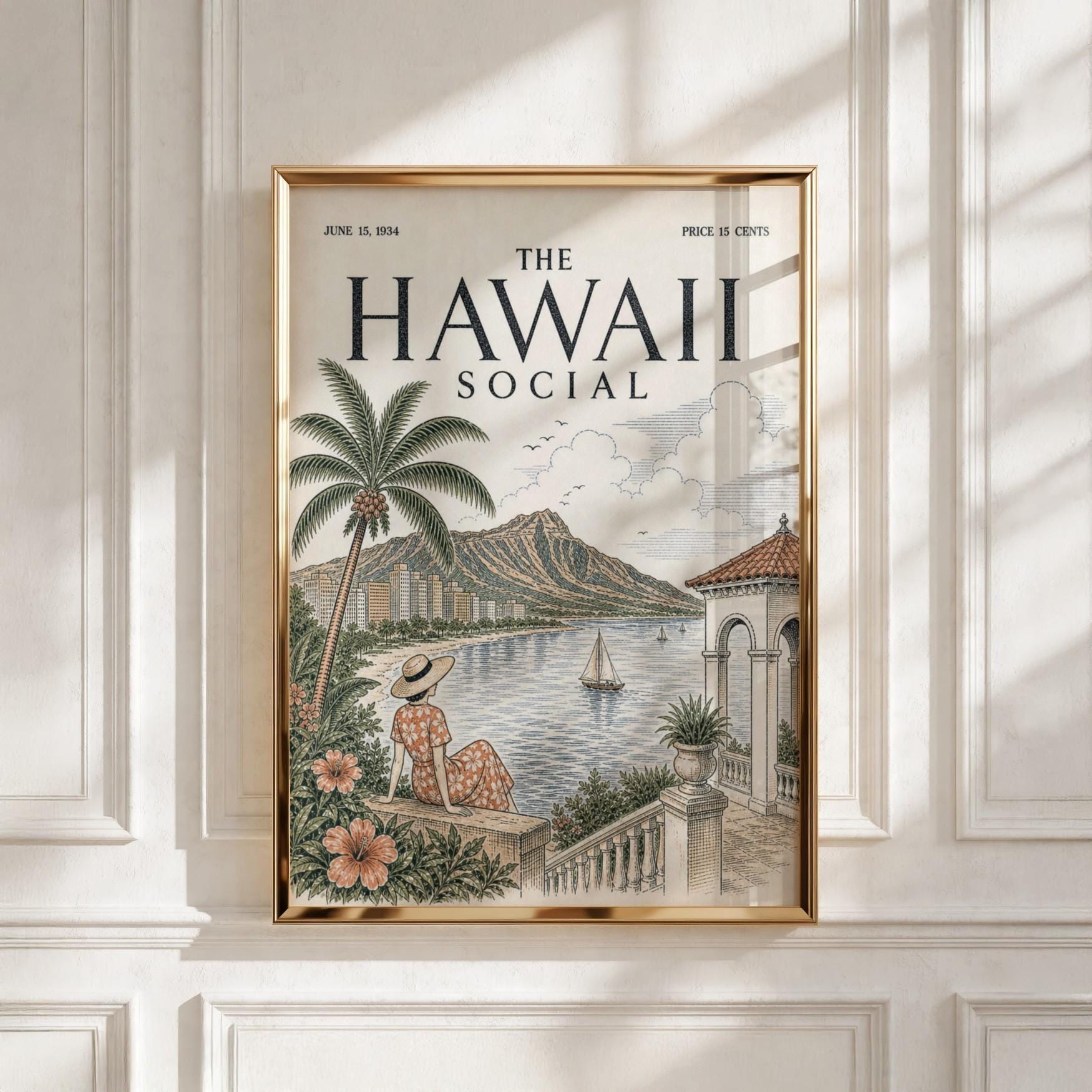 HAWAII ヴィンテージポスター Hawaii vintage postcard - Etsy 日本