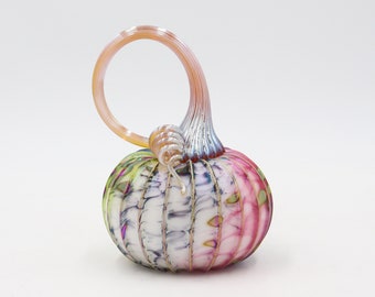 Rainbow Cutie Small Jack Pine Glass Pumpkin