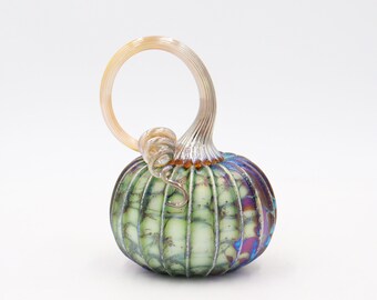 Spotted Basil Small Jack Pine Glass Pumpkin