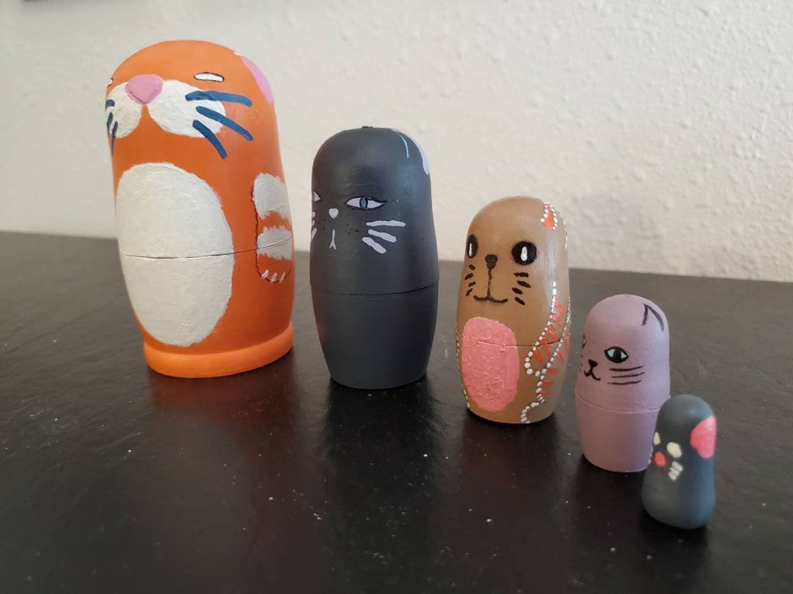 cat nesting dolls