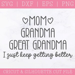 Overgrootmoeder SVG - overgrootmoeder cadeau - Moederdag cadeau - Moederdag SVG - SVG-bestanden voor Cricut - liefde Svg - cadeau voor moeder - cadeaus voor haar
